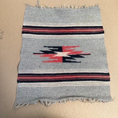 Vintage Navajo Native American Small Woven Rug Tapestry (Arazzo)