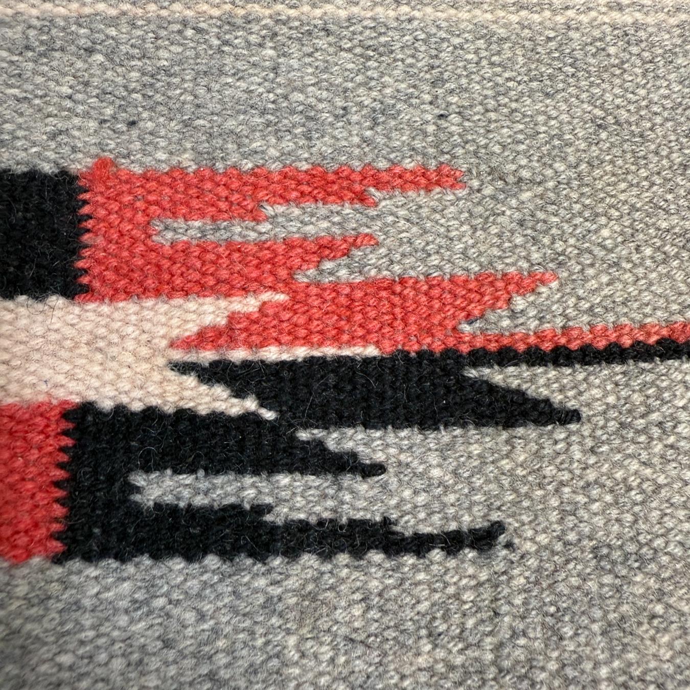 Vintage Navajo Native American Small Woven Rug Tapestry In Good Condition For Sale In Chula Vista, CA