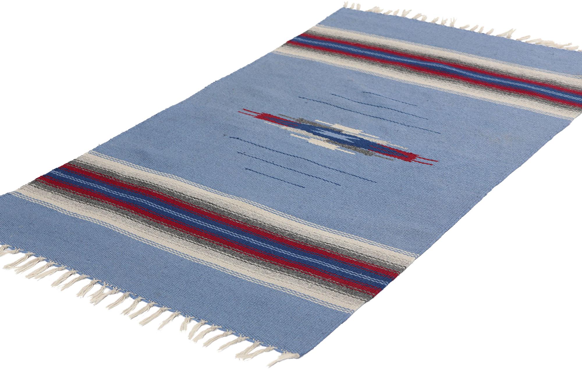Vintage Navajo-Stil New Mexico Chimayo Blanket Teppich (amerikanisch) im Angebot