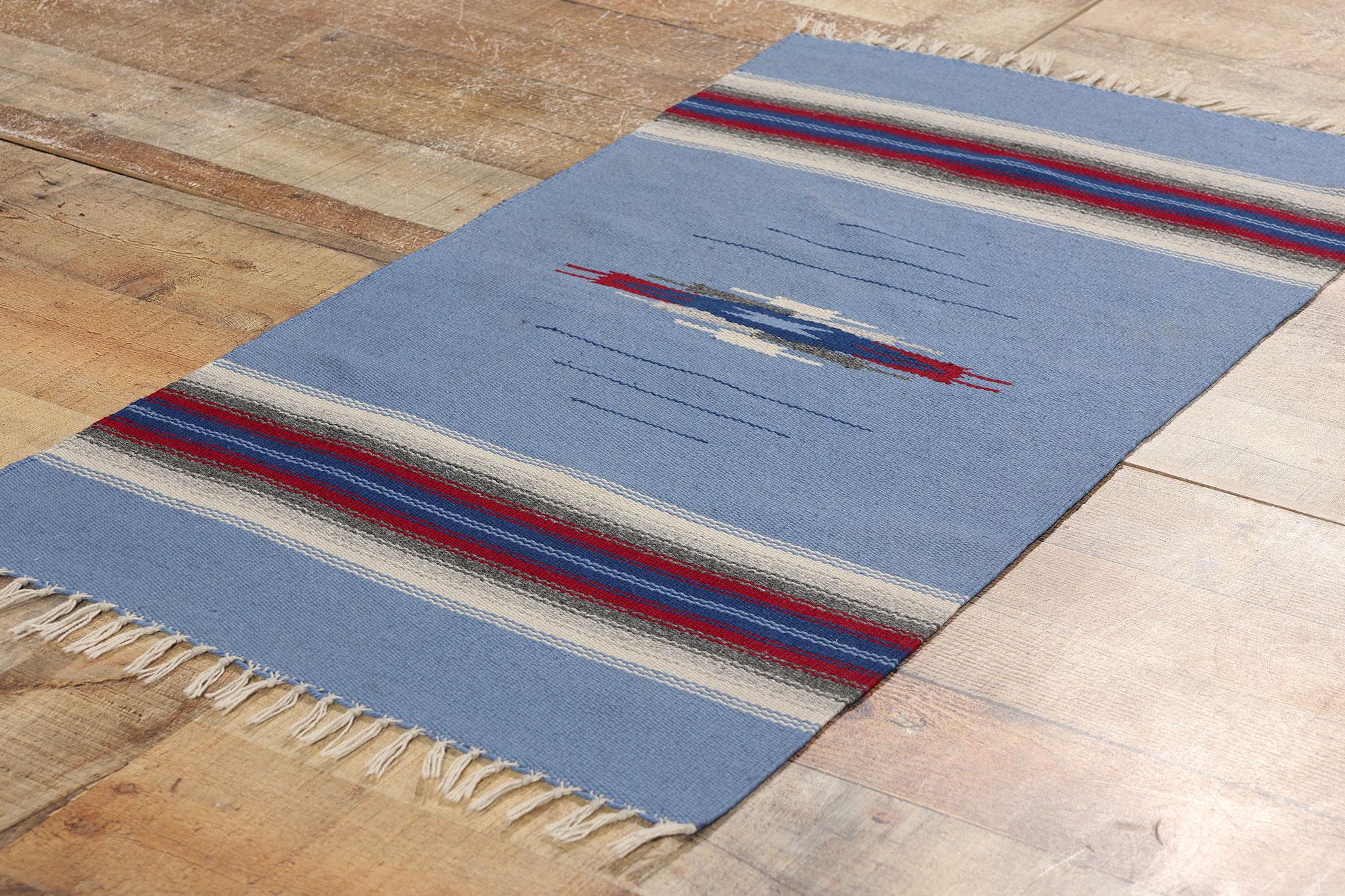 Vintage Navajo-Stil New Mexico Chimayo Blanket Teppich im Angebot 1