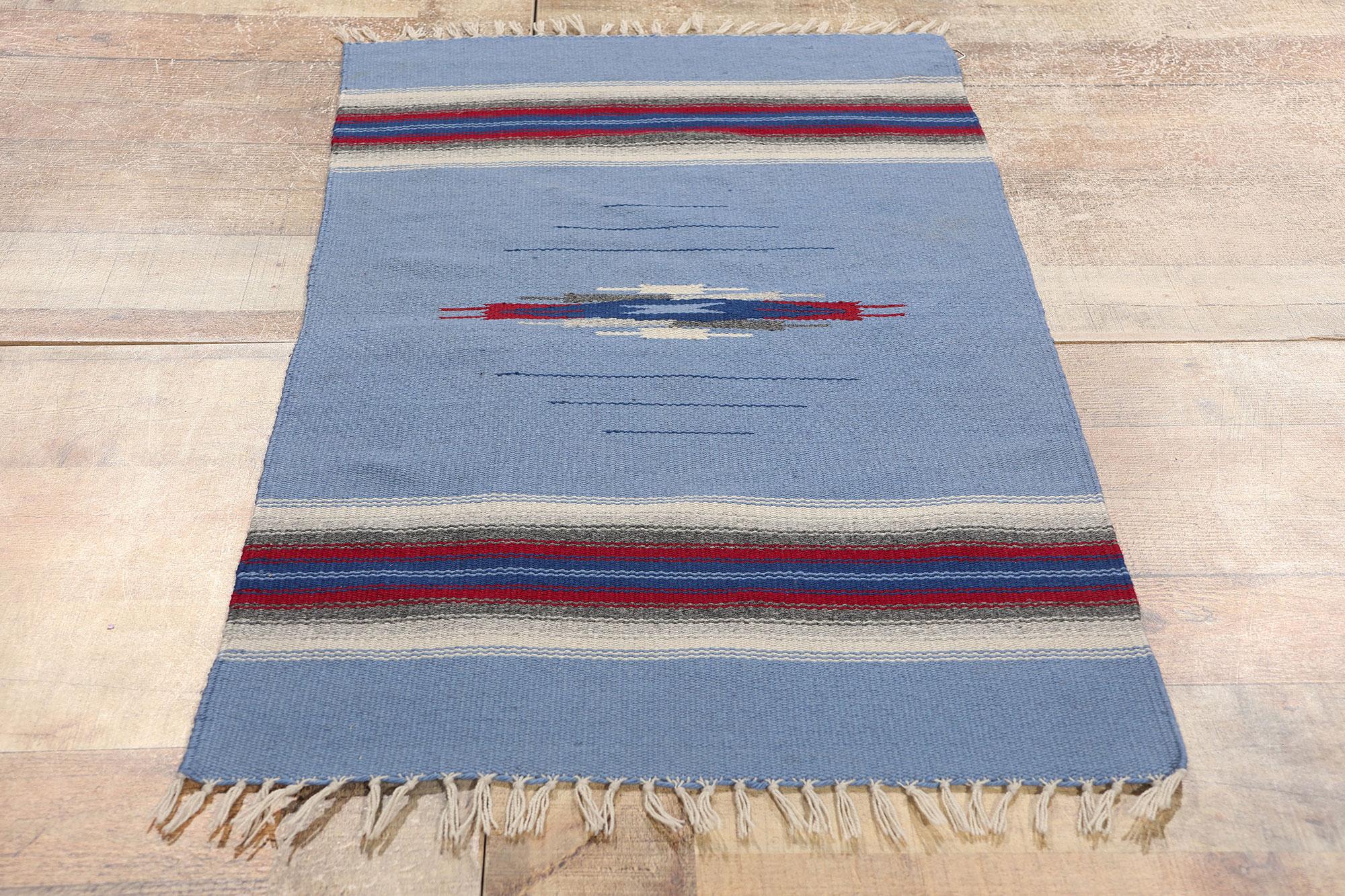 Vintage Navajo-Stil New Mexico Chimayo Blanket Teppich im Angebot 2