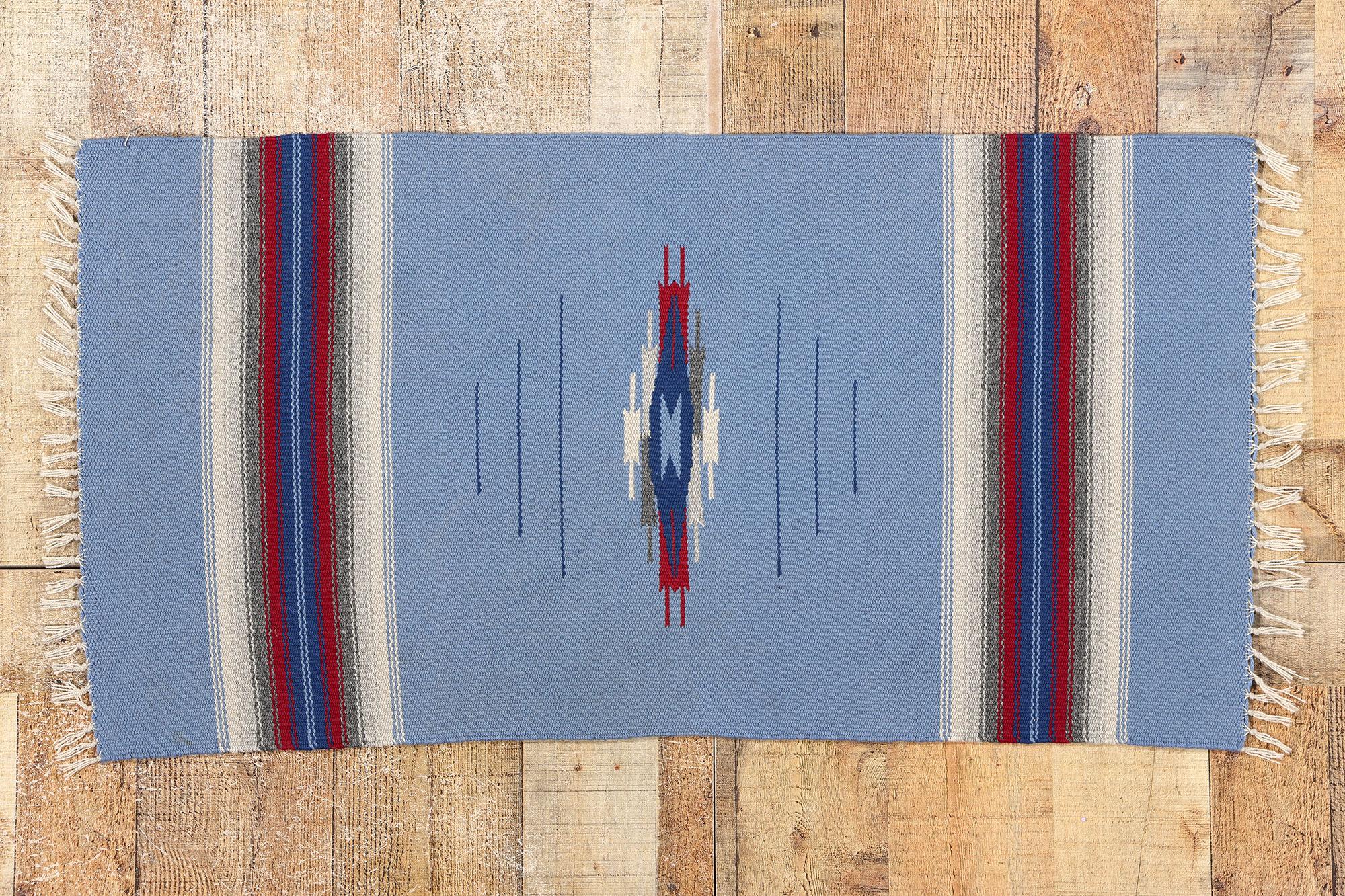Vintage Navajo-Stil New Mexico Chimayo Blanket Teppich im Angebot 3