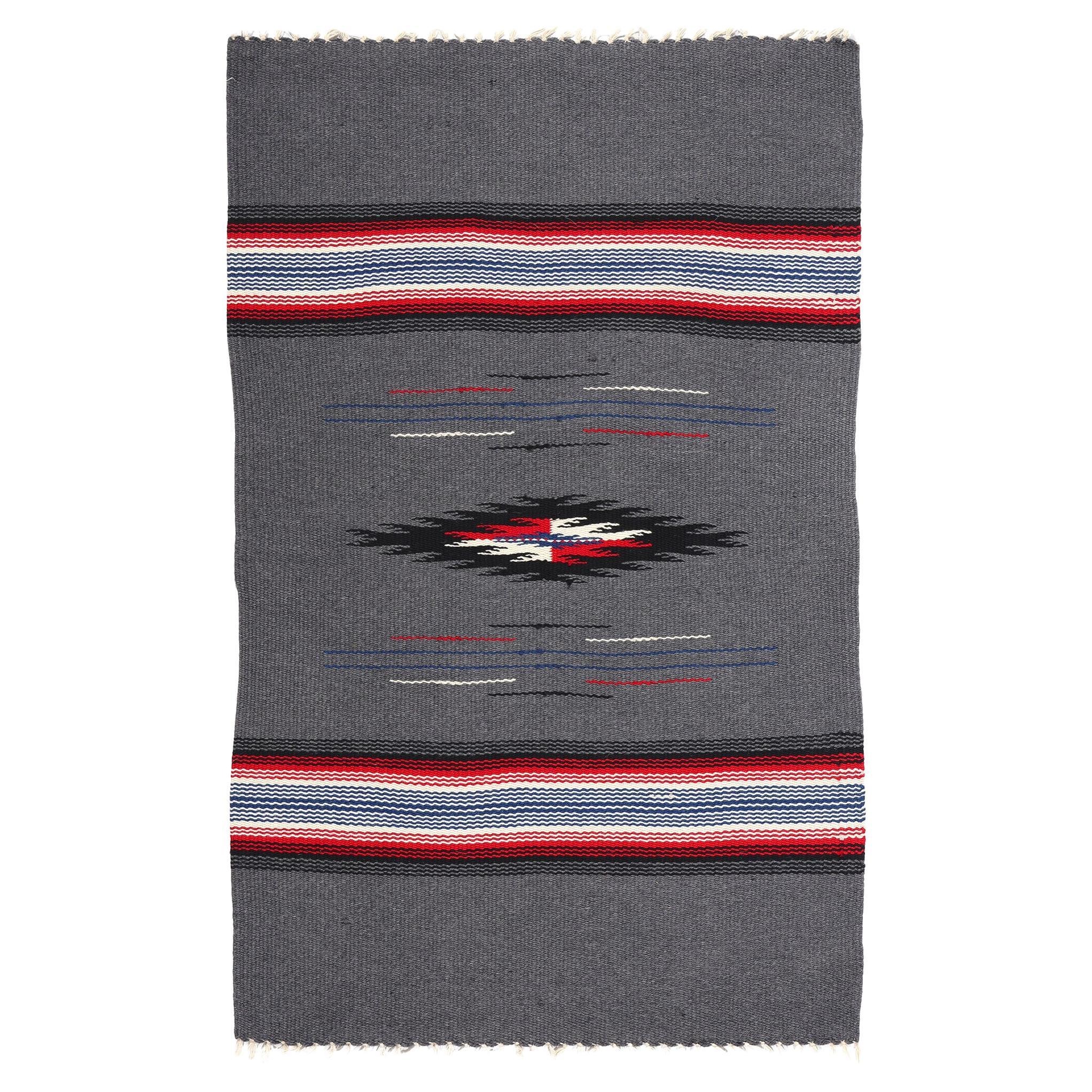 Vintage Navajo New Mexico Chimayo Blanket Rug