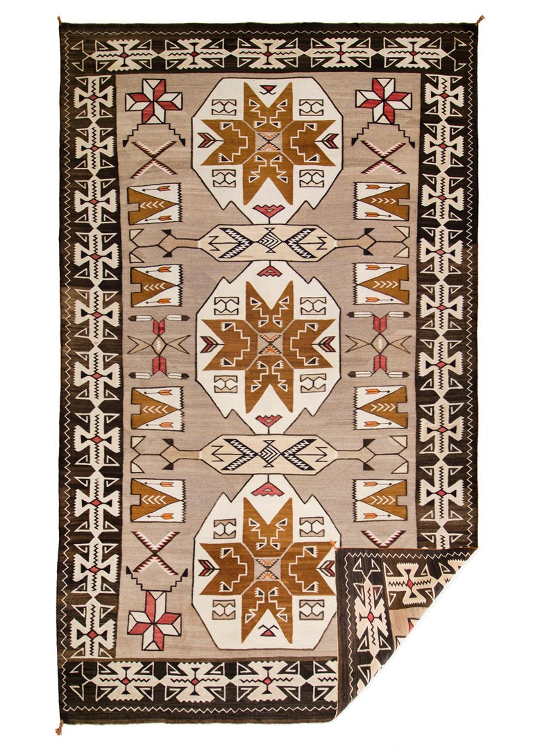 Vintage Navajo Pictorial Area Rug Teec Nos Pos Trading Post At