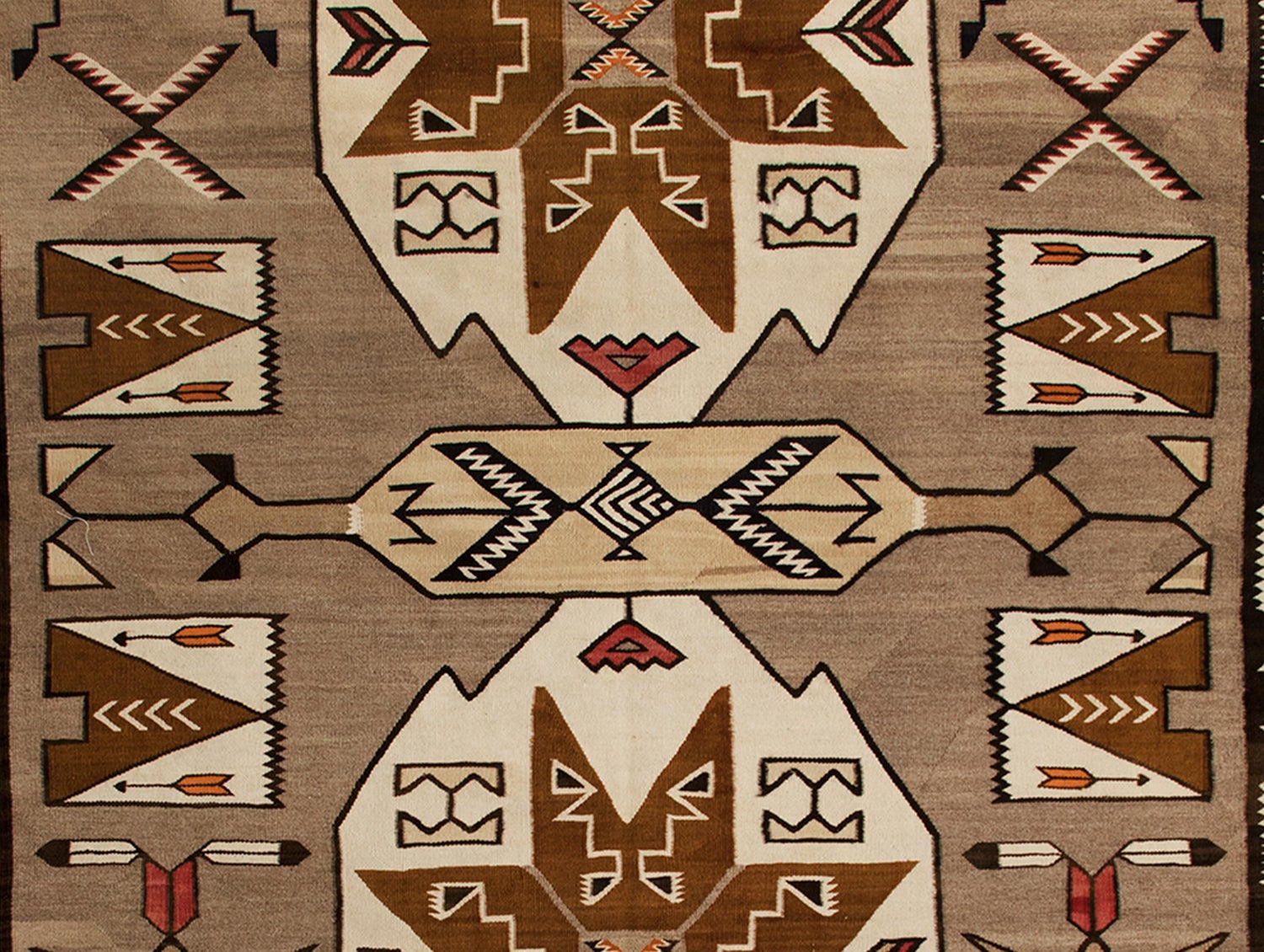 Vintage Navajo Pictorial Area Rug Teec Nos Pos Trading Post At