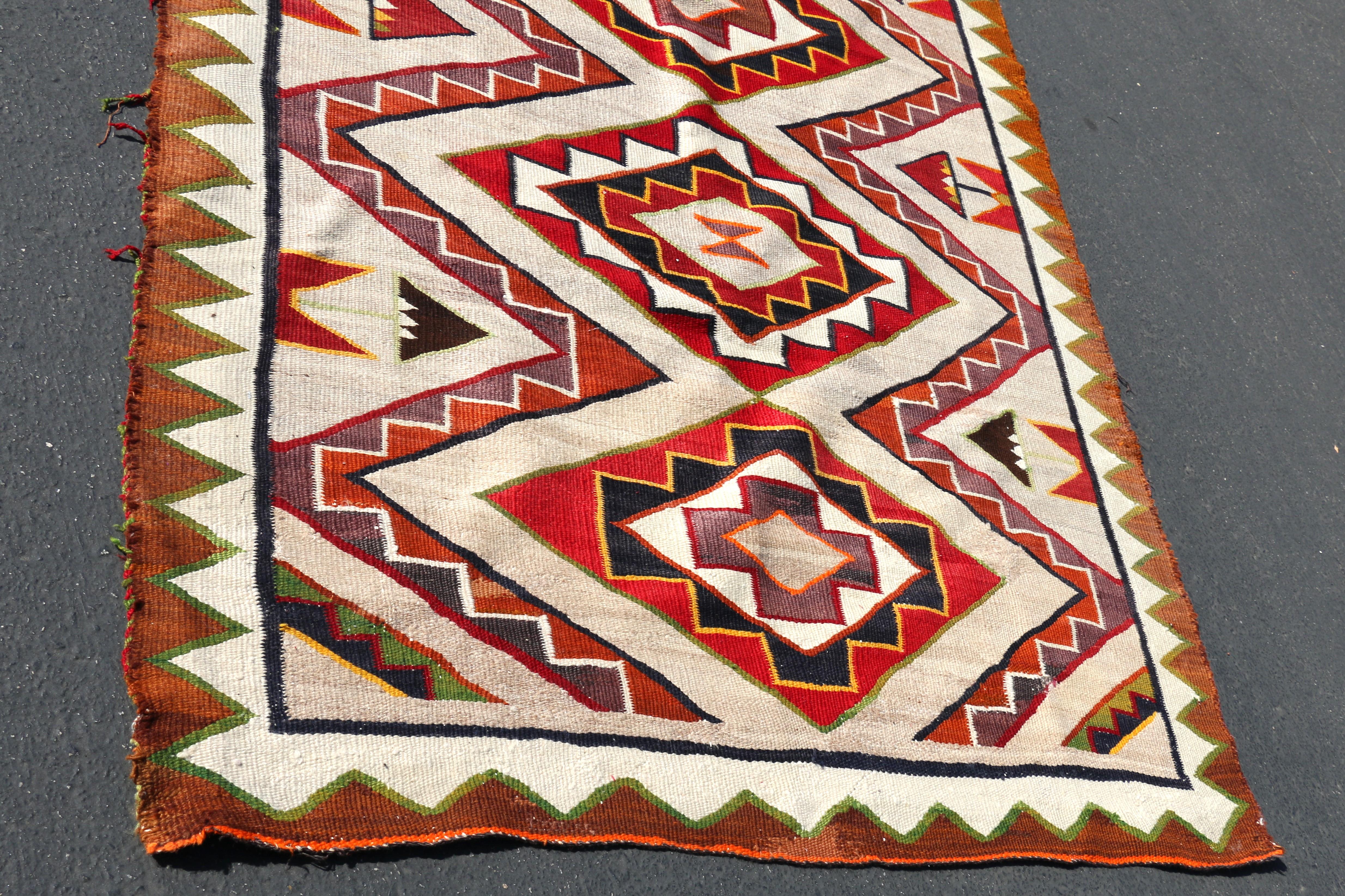 Tappeto Vintage Navajo 8' X 4'5 in vendita 3