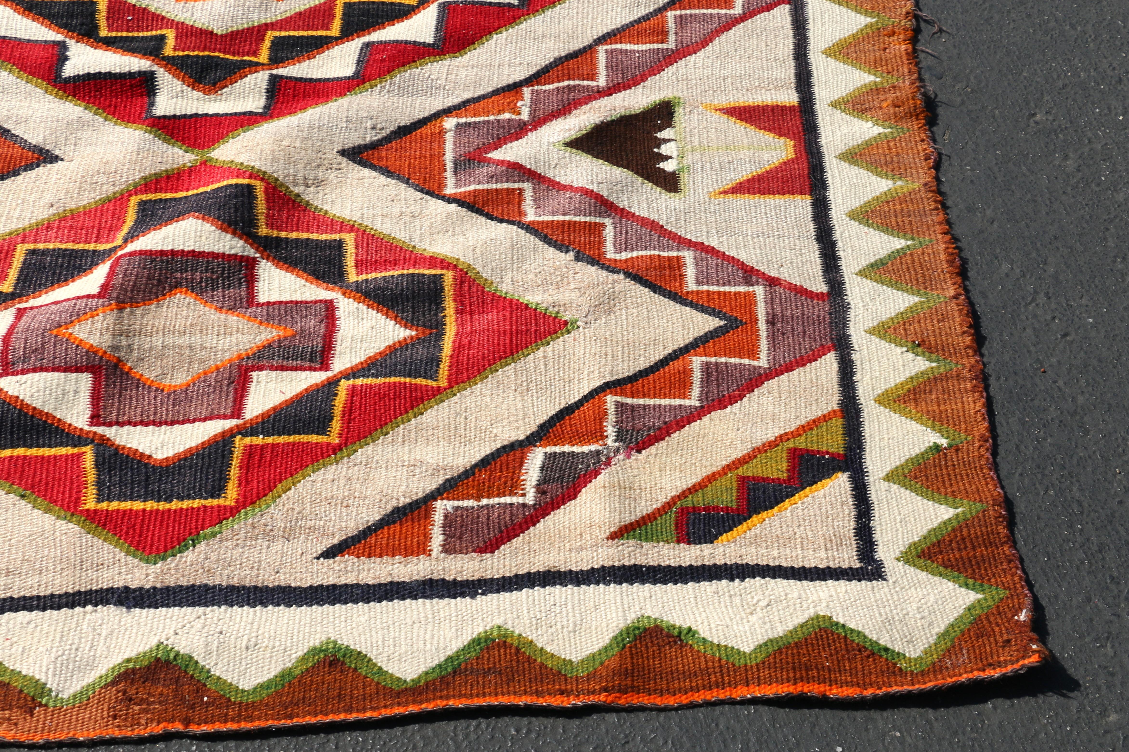 Tappeto Vintage Navajo 8' X 4'5 in vendita 5