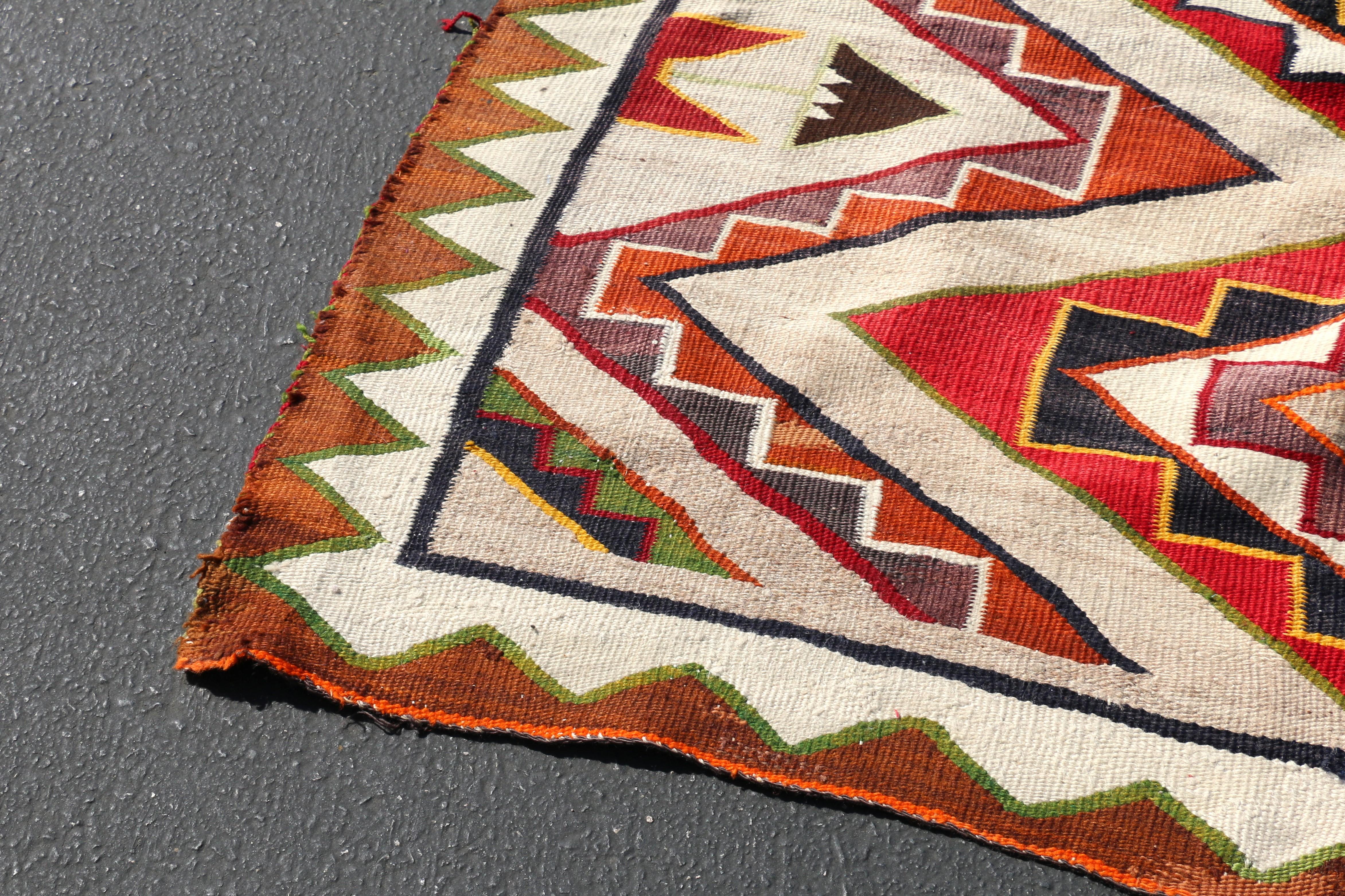 Tappeto Vintage Navajo 8' X 4'5 in vendita 6