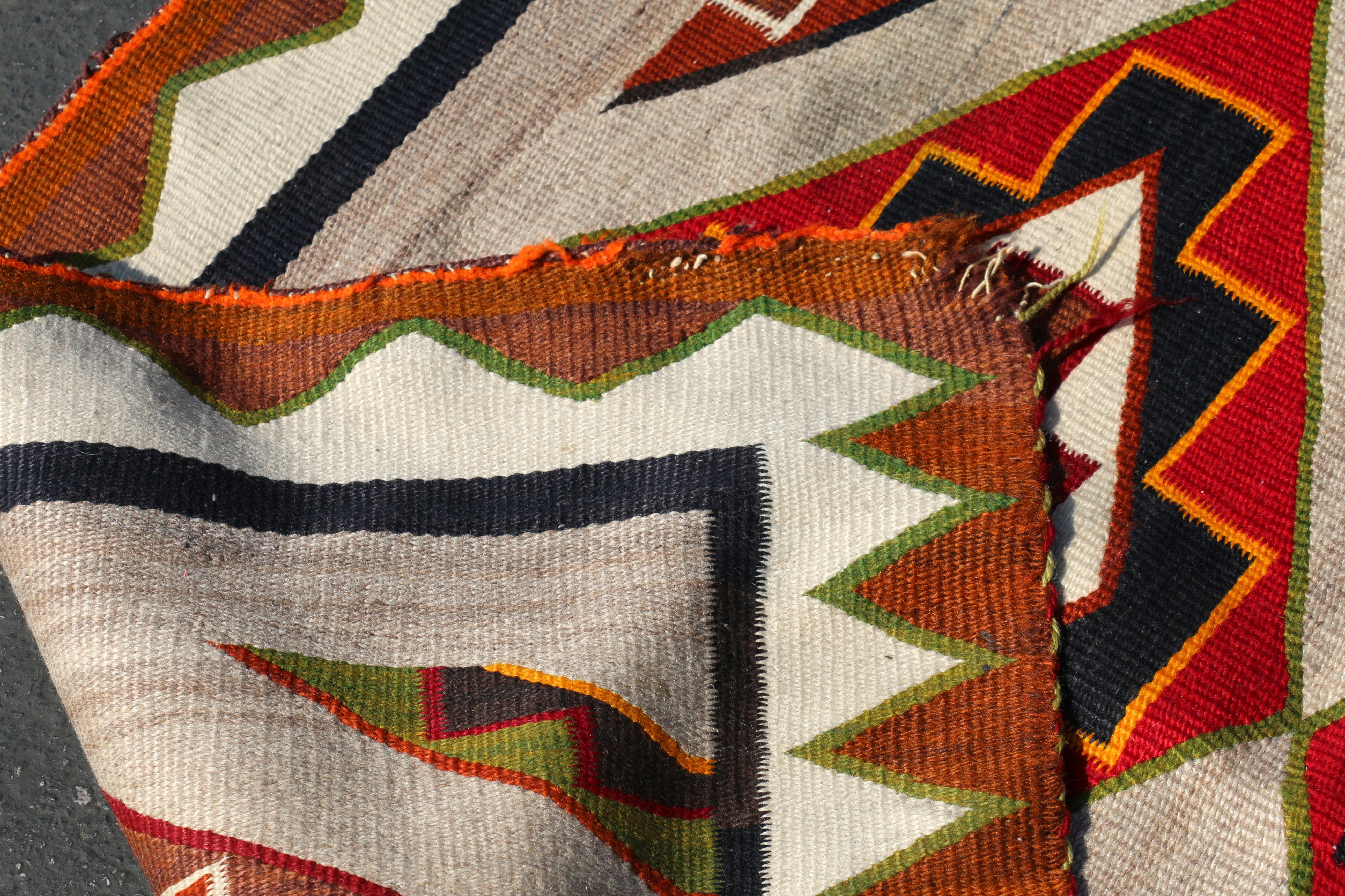 Tappeto Vintage Navajo 8' X 4'5 in vendita 13