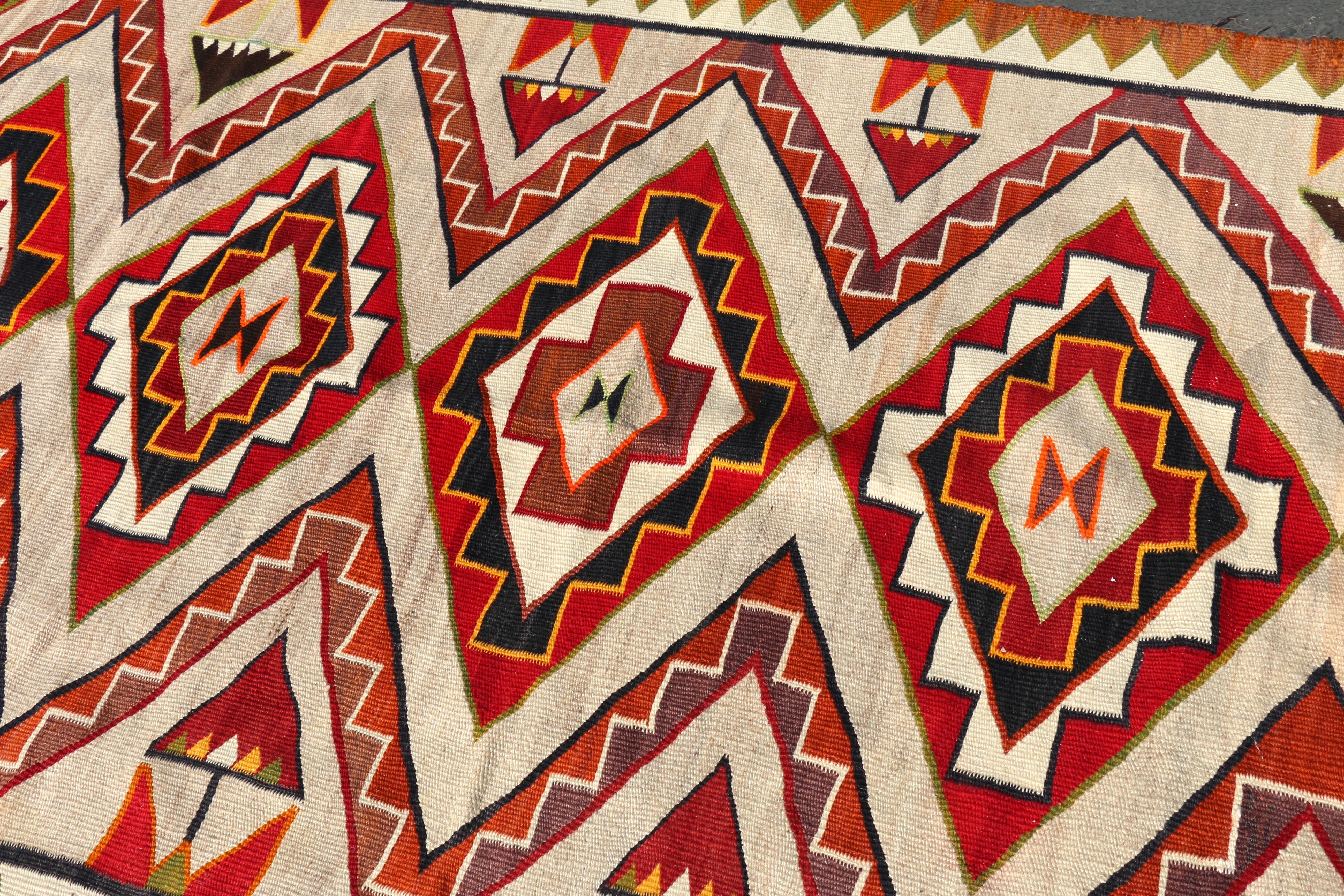 Lana Tappeto Vintage Navajo 8' X 4'5 in vendita