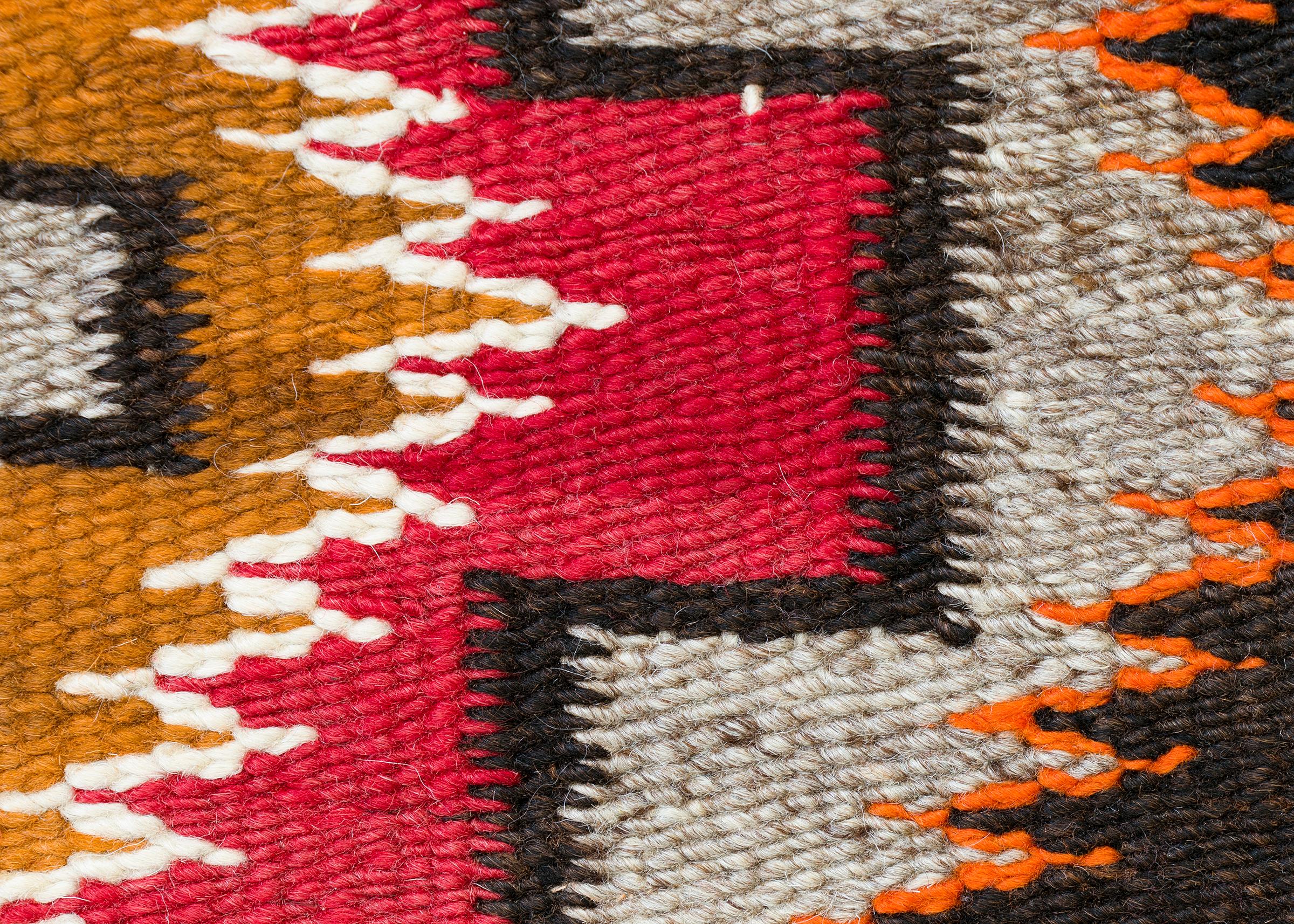 Native American Vintage Navajo Rug, circa 1910, Teec Nos Pos Trading Post Southwestern Textile