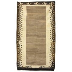 Tapis Navajo vintage/couverture de selle double:: circa 1900