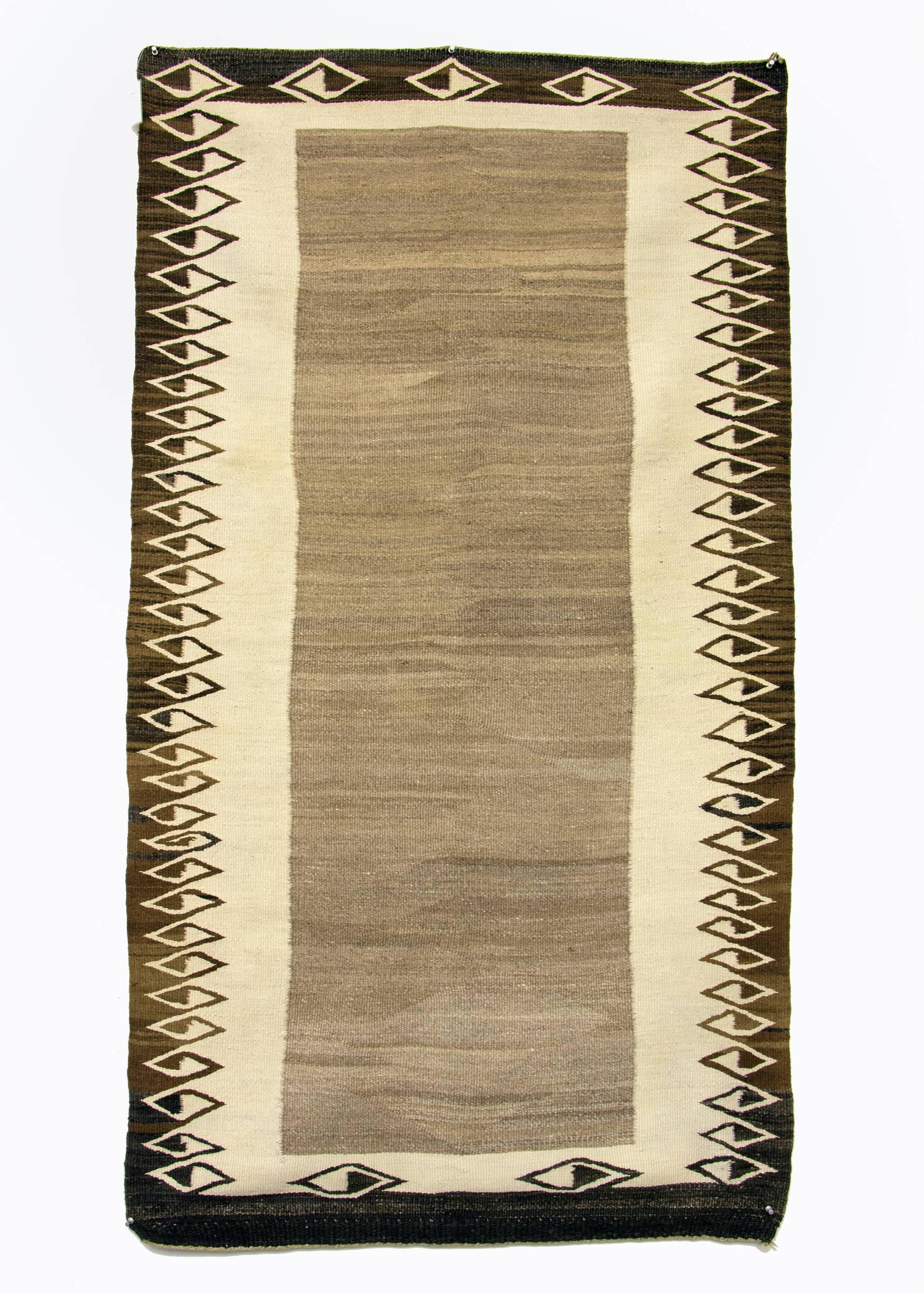 Amérindien Tapis Navajo vintage/couverture de selle double:: circa 1900