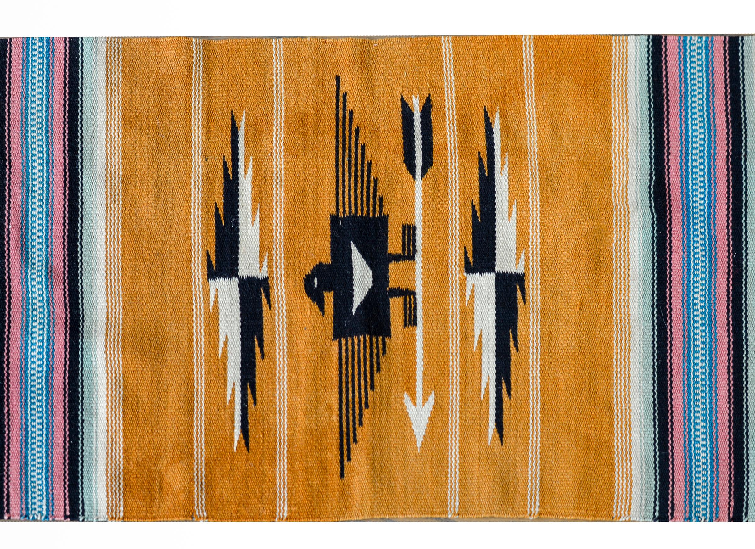 Hand-Woven Vintage Navajo Rug For Sale