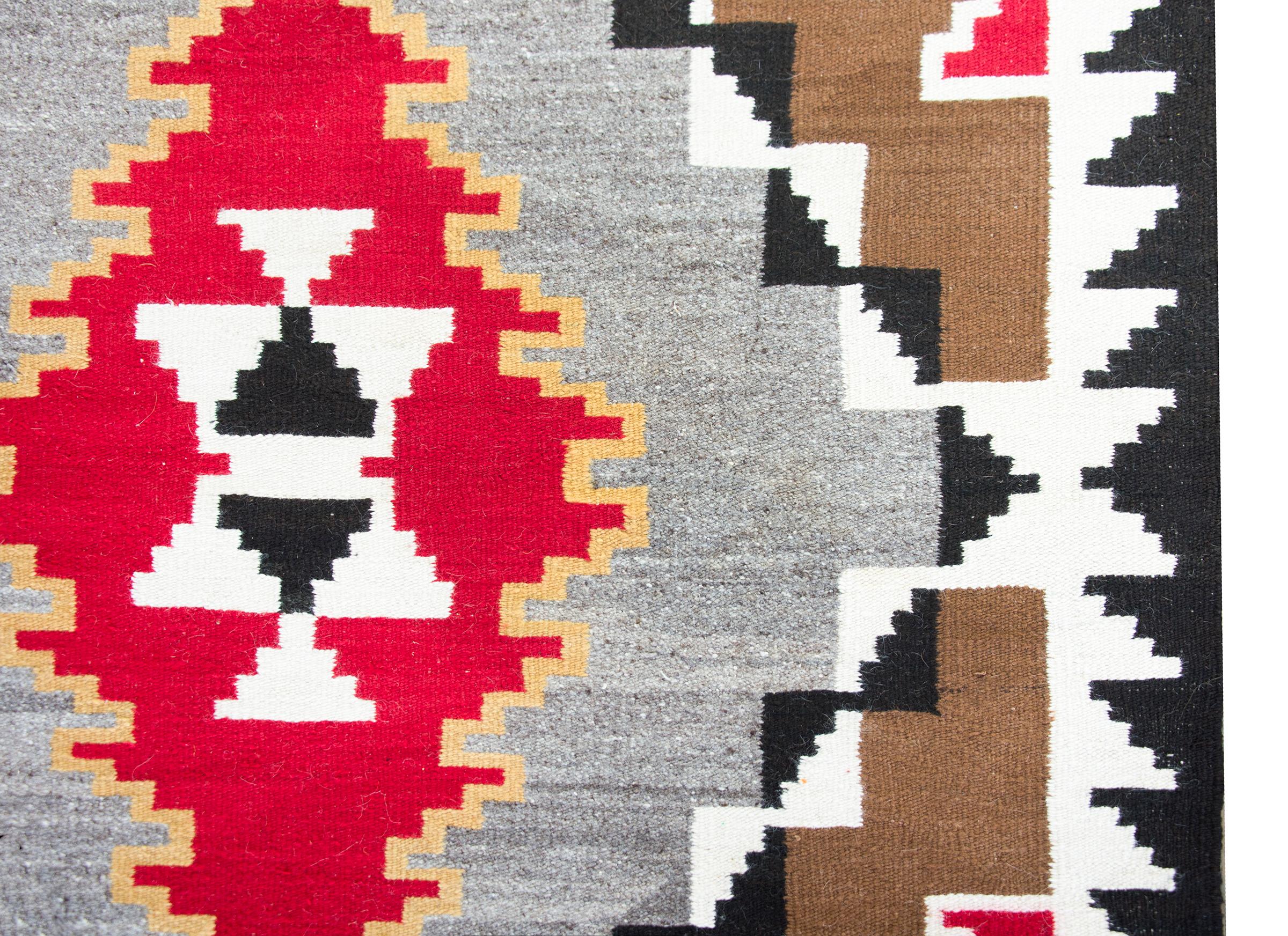 Hand-Woven Vintage Navajo Rug For Sale