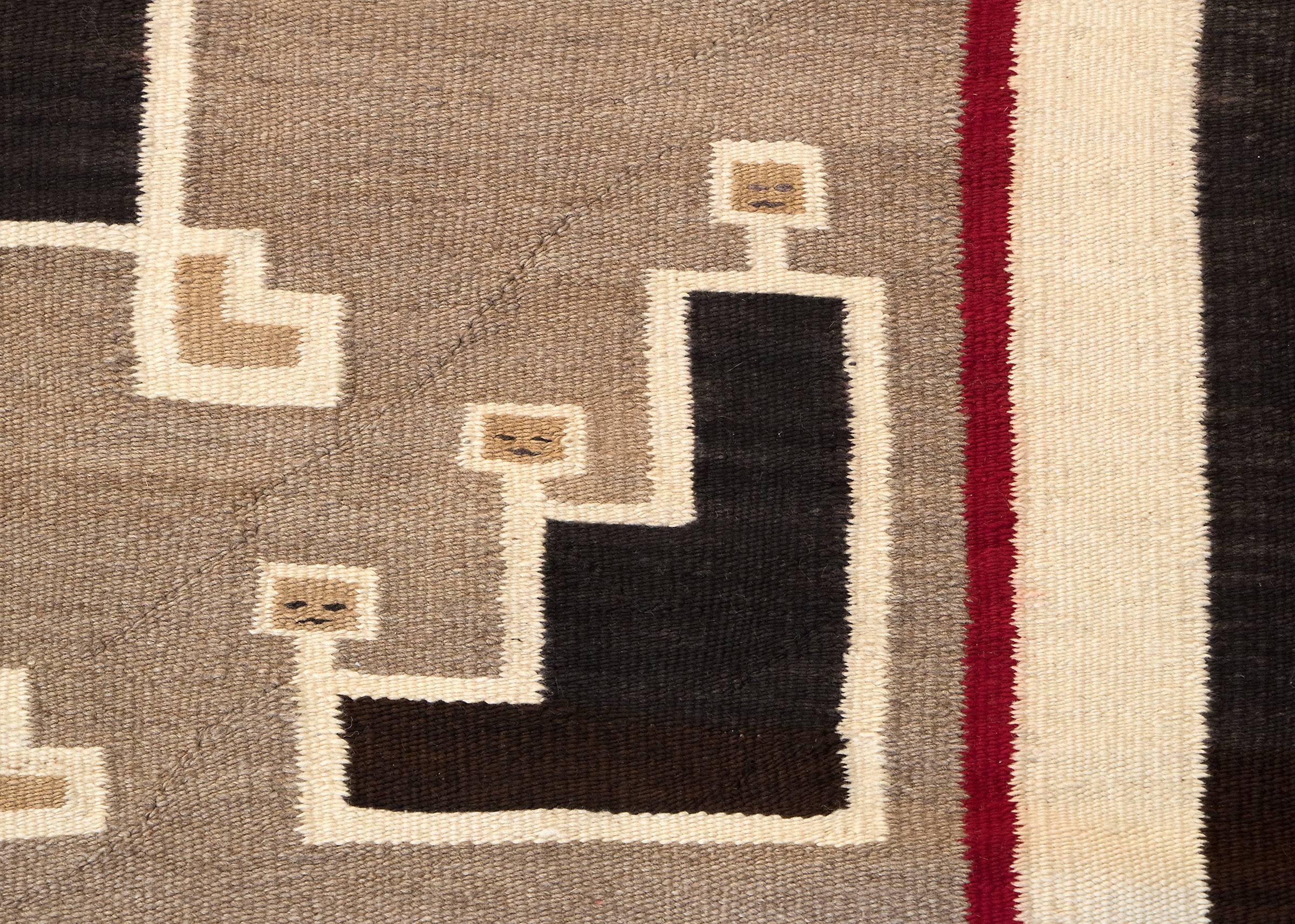 Vintage Navajo Rug from the Klagetoh Trading Post, circa 1925 For Sale 2