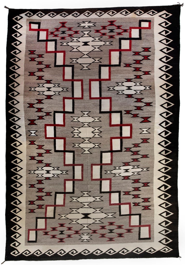 Vintage Navajo Area Rug Ganado Trading Post Early 20th Century
