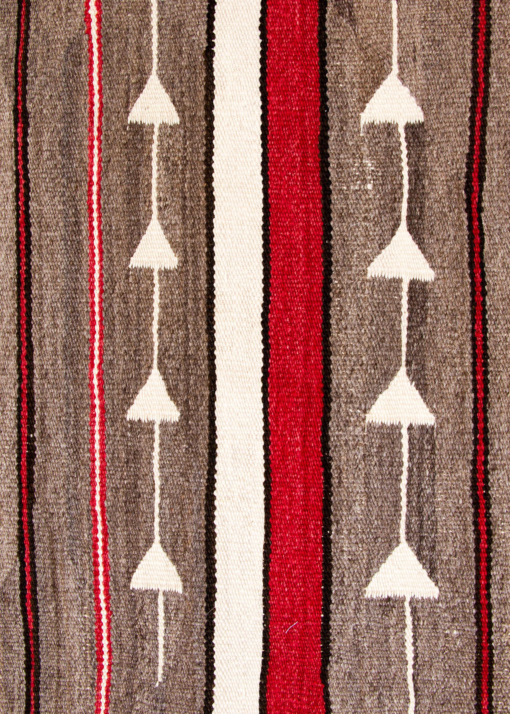 American Vintage Navajo Rug, Pictorial Yei Weaving circa 1920s-1930s Southwestern Textile