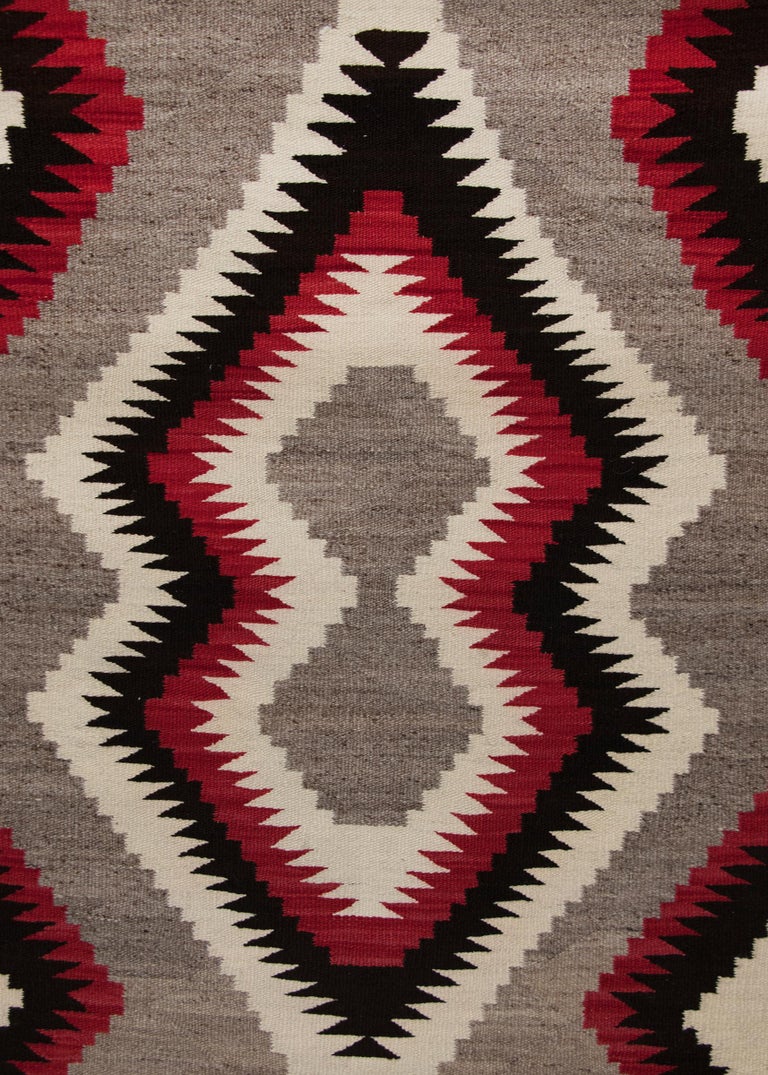 American Vintage Navajo Rug, Trading Post Era, Early 20th Century