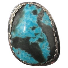 Vintage Navajo Sterling Turquoise Ring Size 7