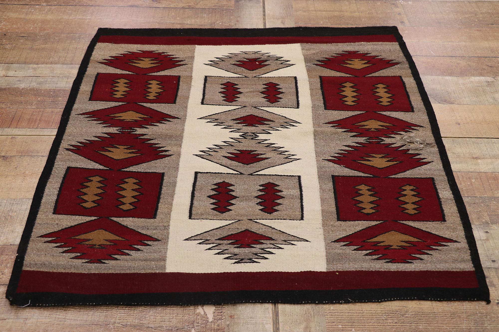 Wool 1920's Antique Southwestern-Style Kilim Rug Early 20th Century For Sale