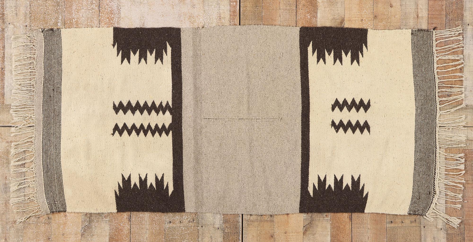 Folk Art Vintage Navajo-Style New Mexico Chimayo Blanket Rug