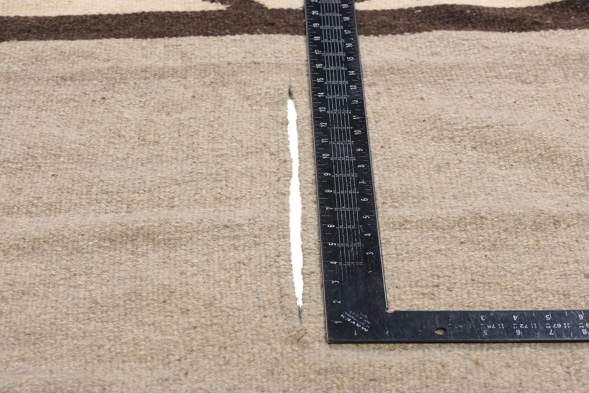 Hand-Woven Vintage Navajo-Style New Mexico Chimayo Blanket Rug