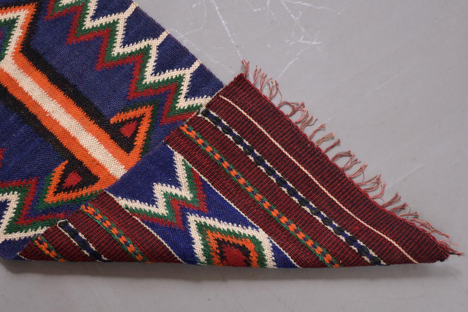 Vintage Navajo Style Textile Rug For Sale 4