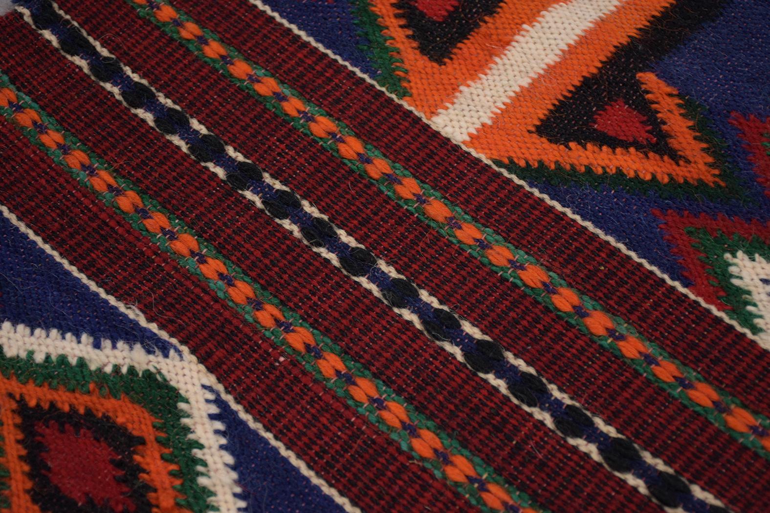 Dyed Vintage Navajo Style Textile Rug For Sale