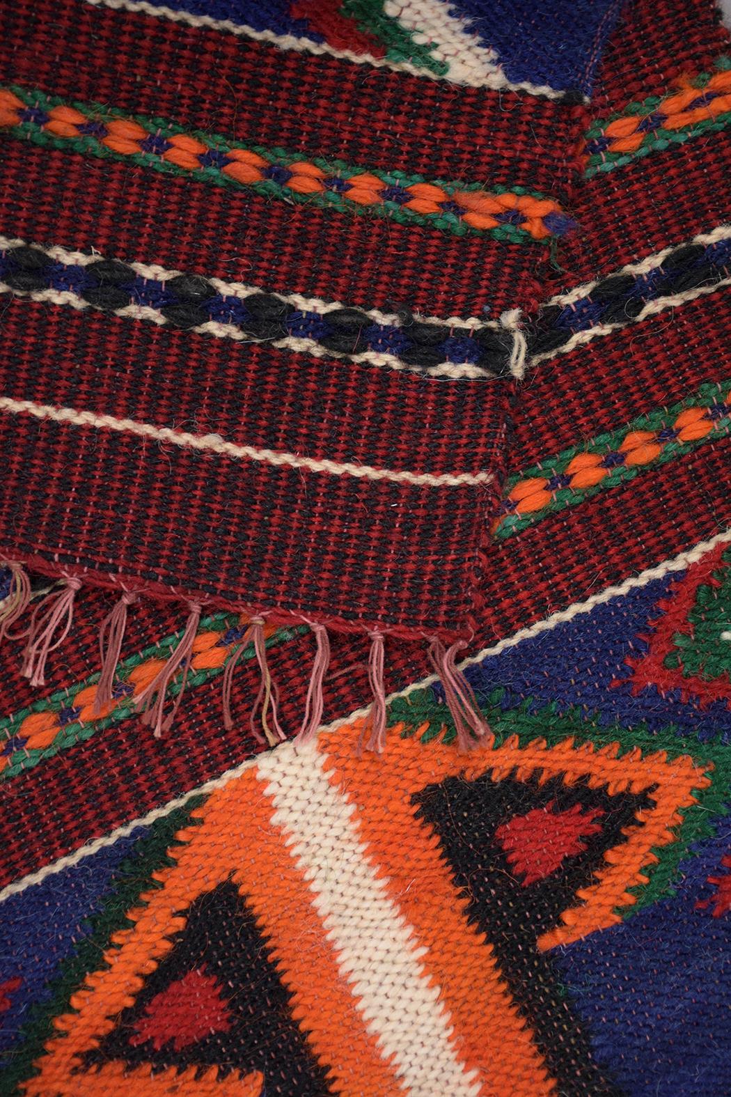 Mid-20th Century Vintage Navajo Style Textile Rug For Sale
