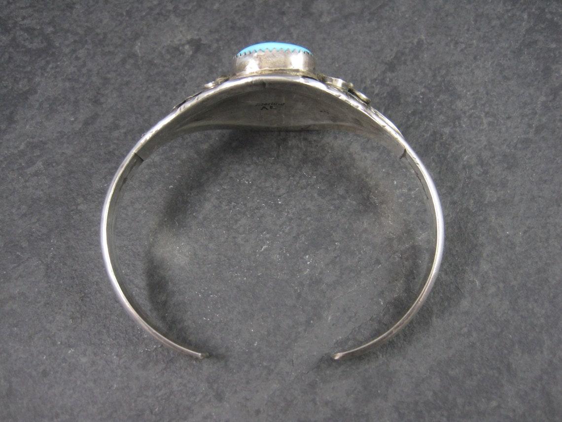 Bracelet manchette vintage Navajo Turquoise Corail 6.5 Inches Augustine Largo Unisexe en vente