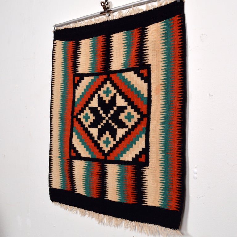 Vintage Navajo Wool Wall Hanging For Sale at 1stDibs