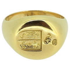 Vintage Naval Intaglio Signet Ring