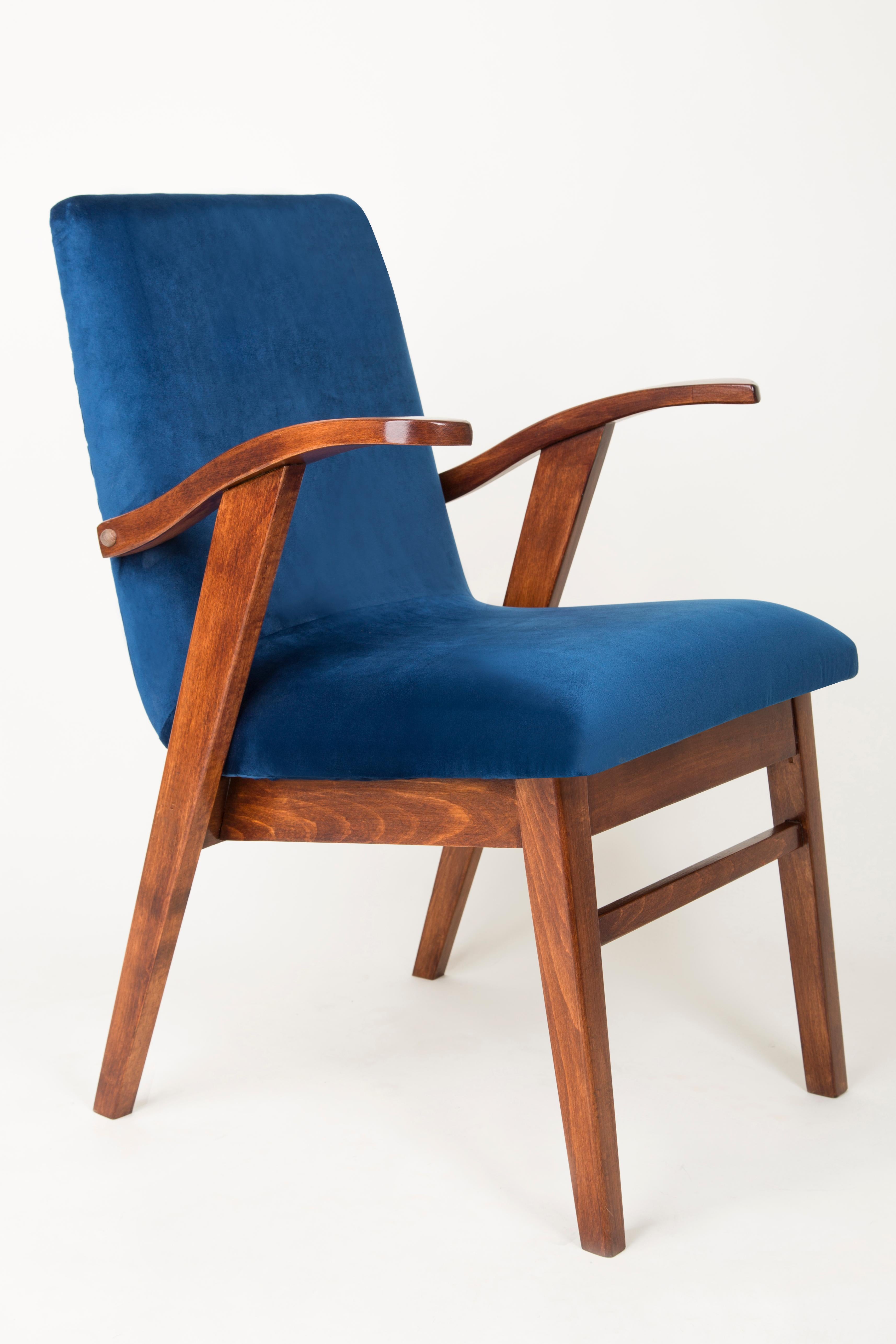 navy blue armchair