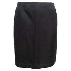 Vintage Navy Chanel Boutique Falda lápiz