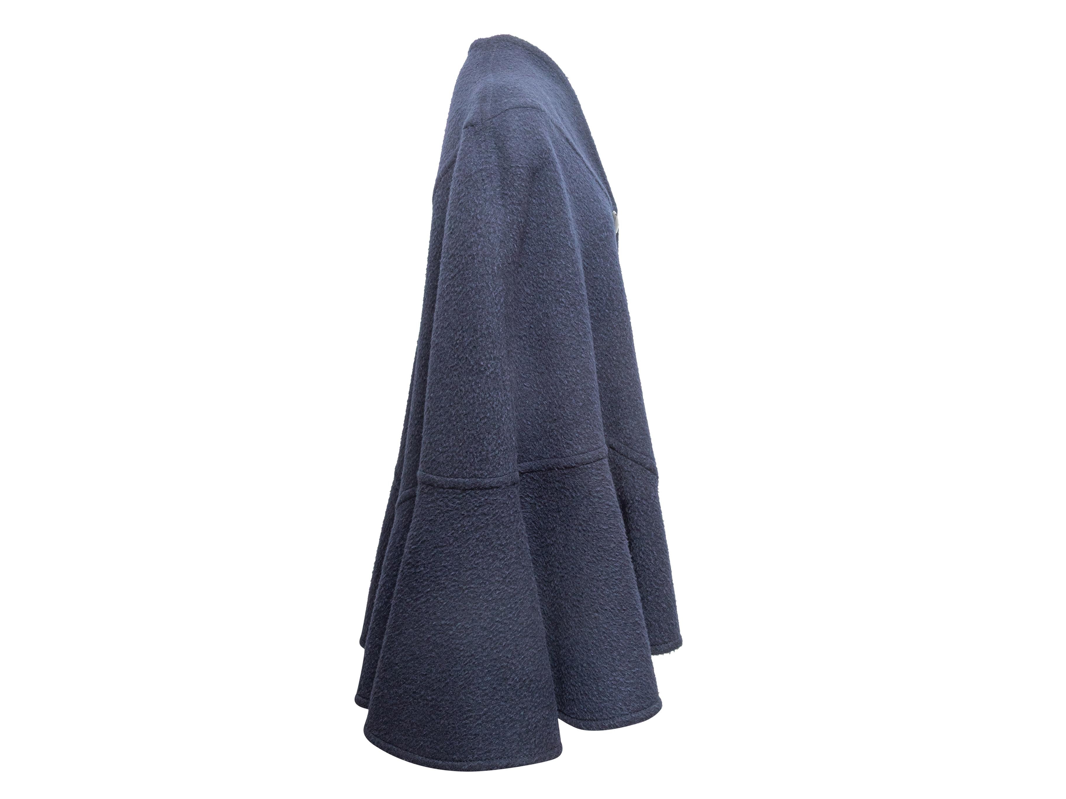 Viola Mantello in lana vintage di Galanos taglia O/S in vendita