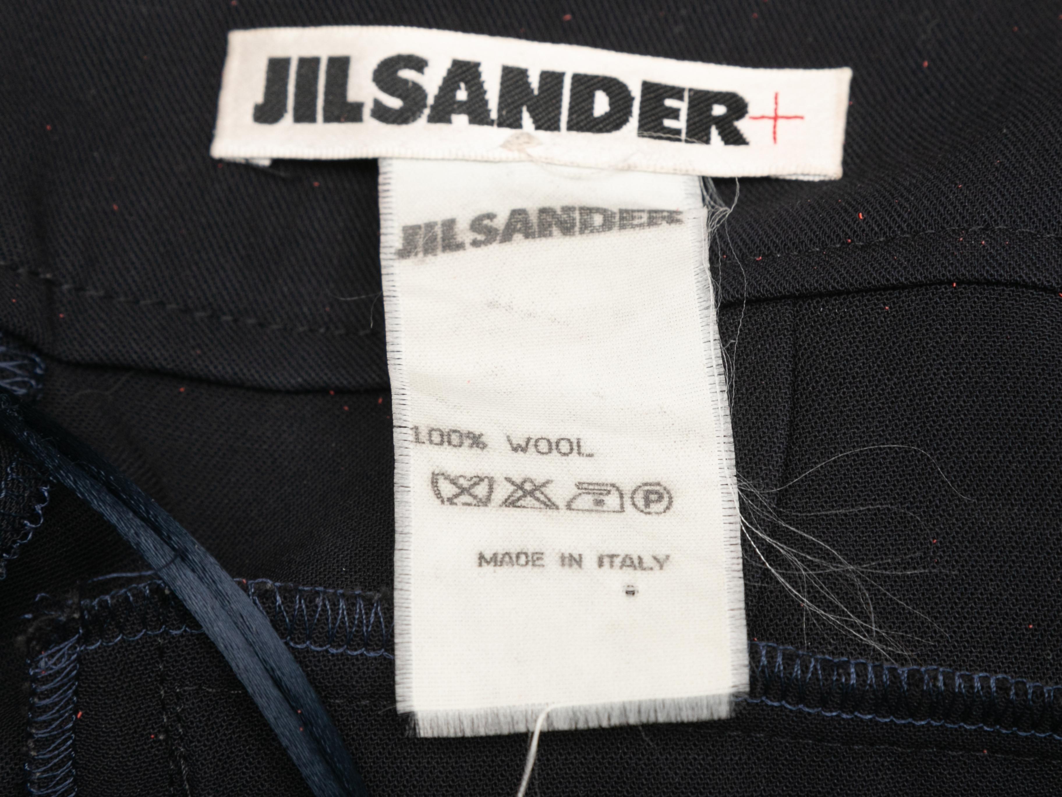 Vintage Navy Jil Sander Wool Mid-Length Shorts In Good Condition In New York, NY