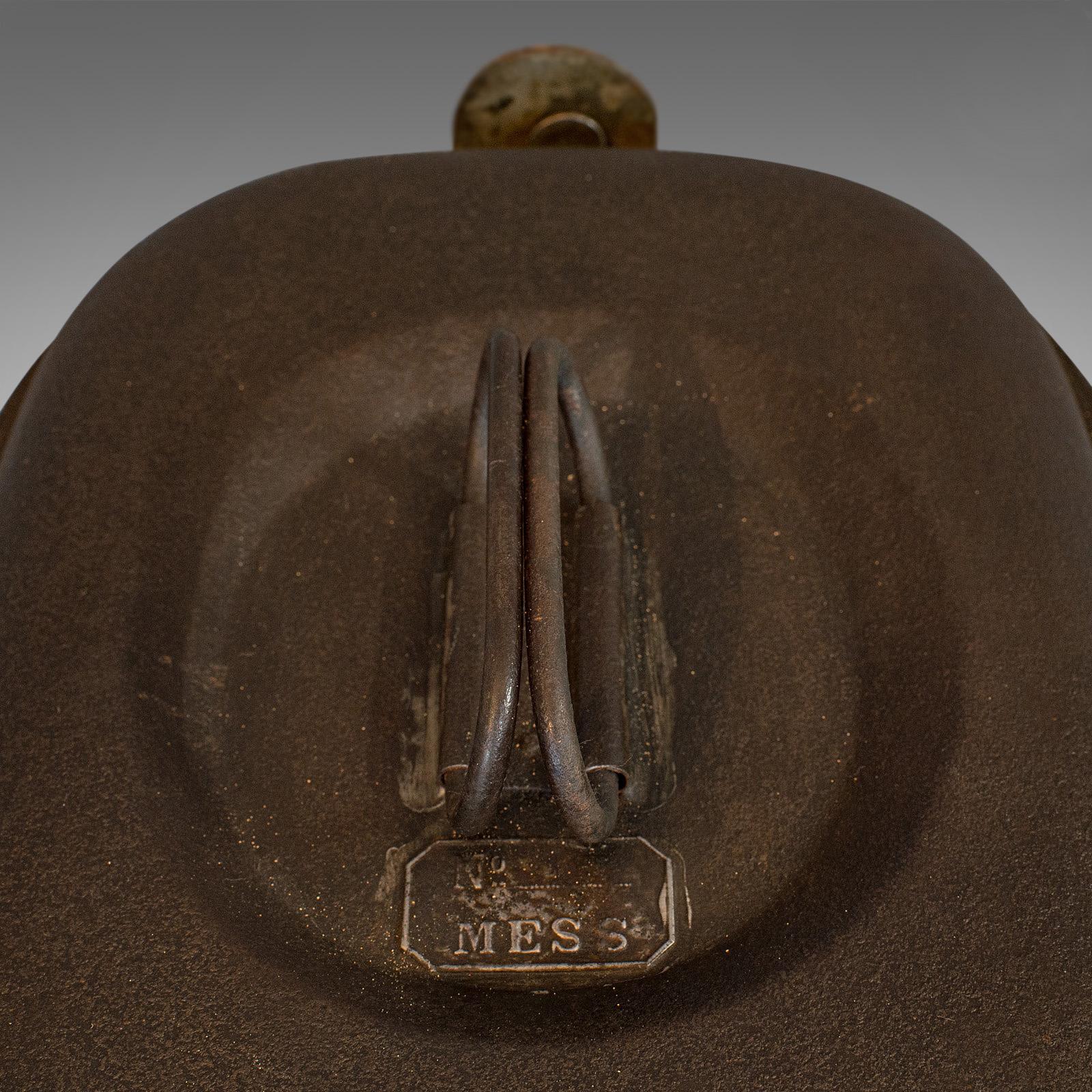 Vintage Navy Rum Kettle, English, Steel, Mess Fanny, Sellman and Hill circa 1950 7