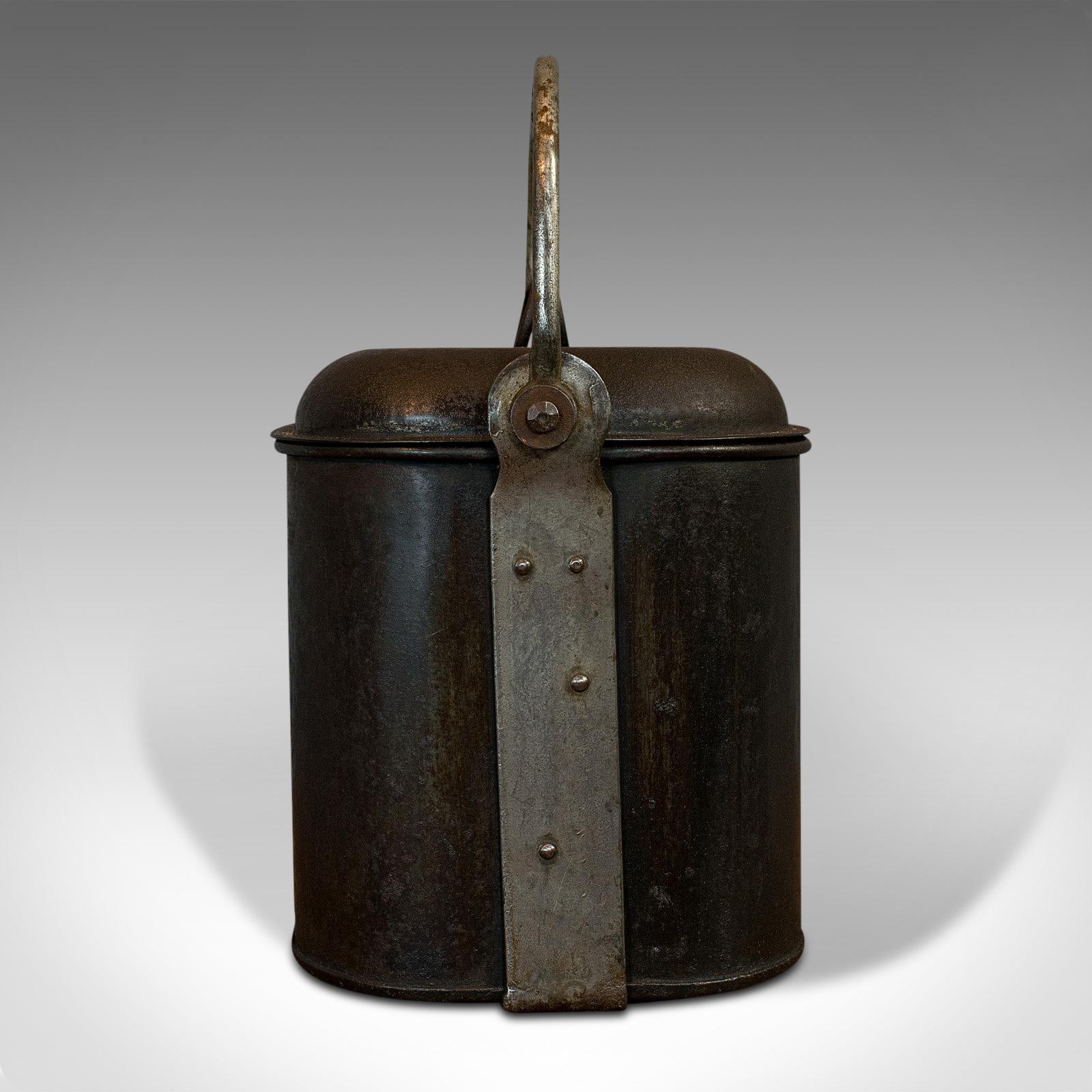 Vintage Navy Rum Kettle, English, Steel, Mess Fanny, Sellman and Hill circa 1950 1