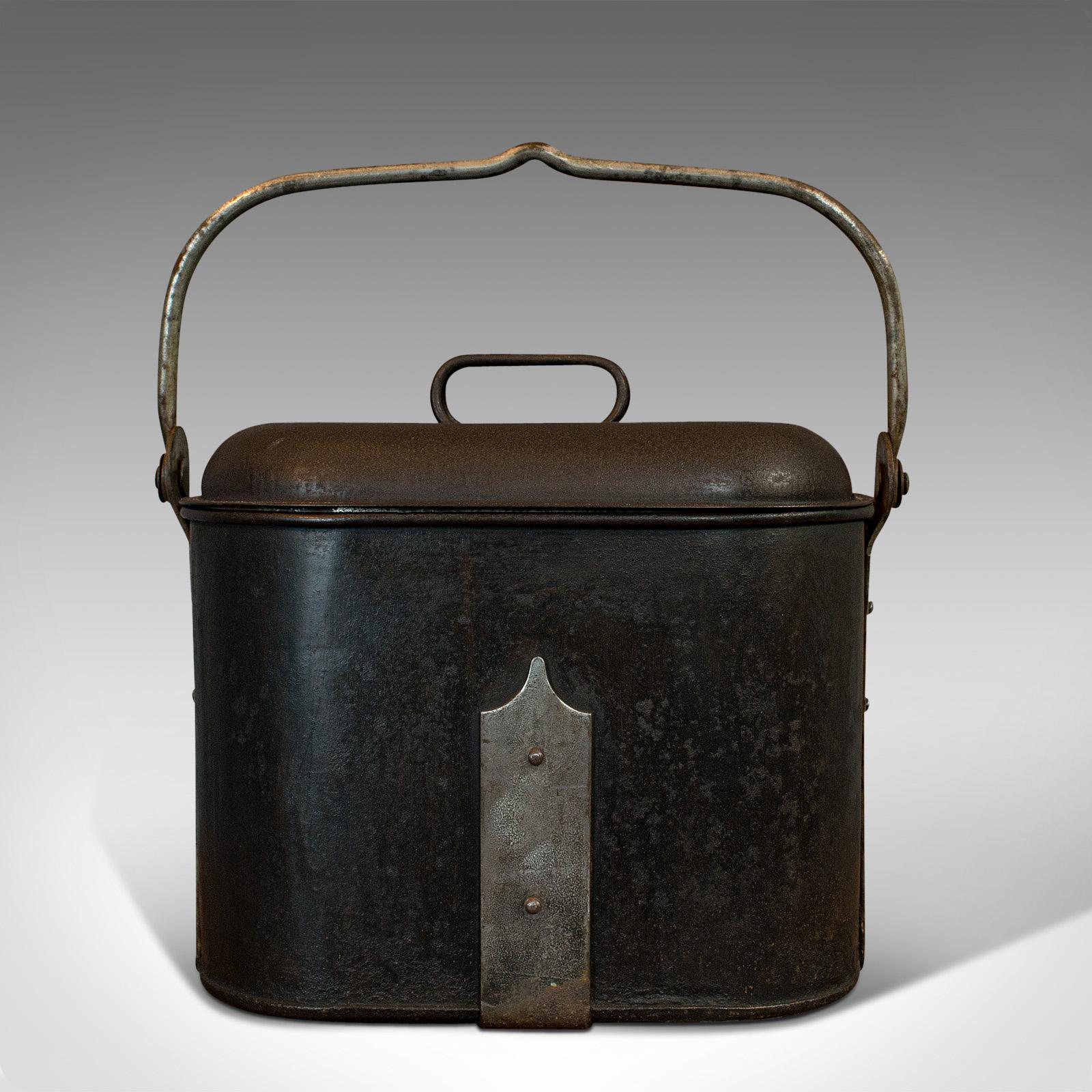 Vintage Navy Rum Kettle, English, Steel, Mess Fanny, Sellman and Hill circa 1950 2