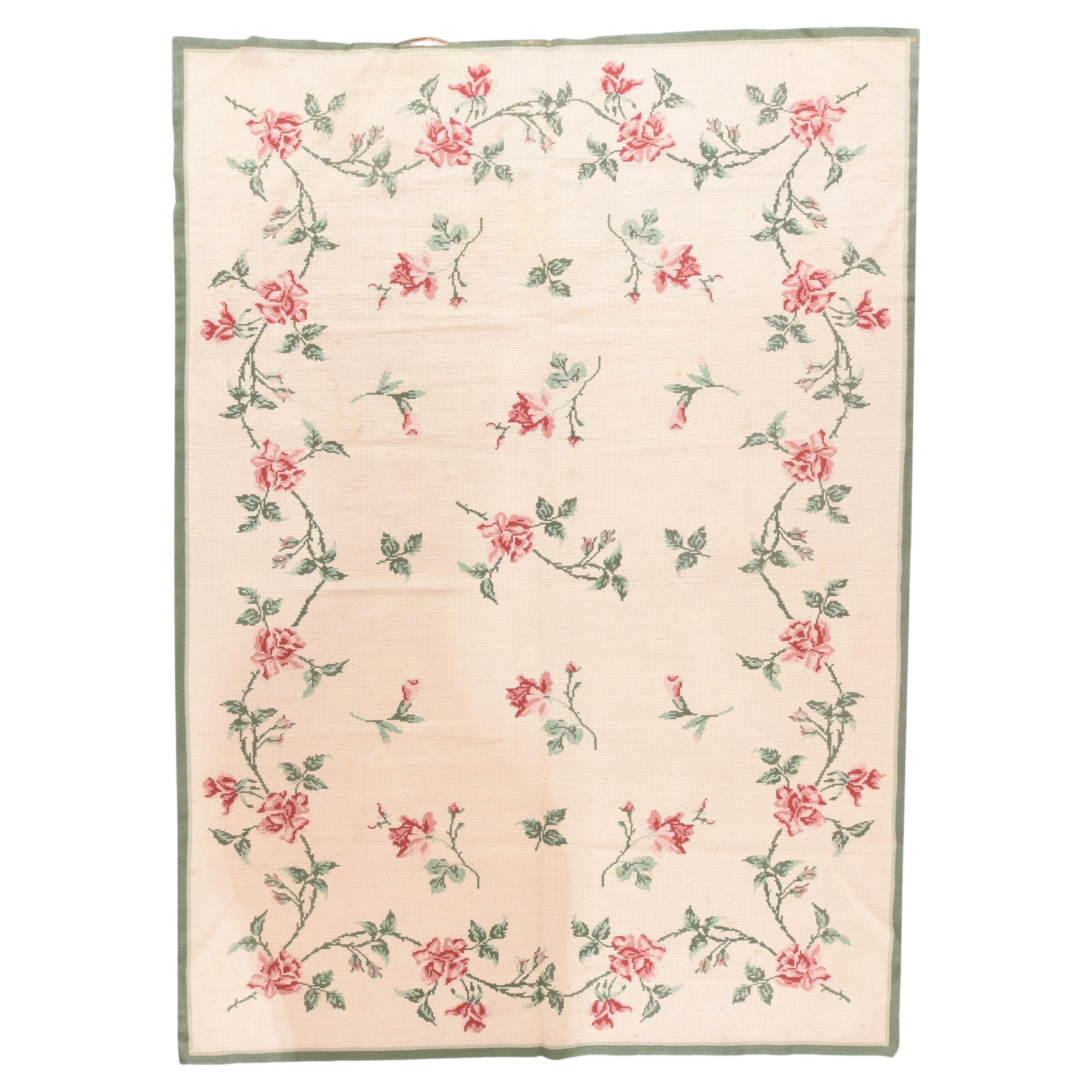 Vintage Needle Point Rug