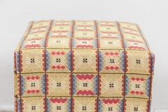 Vintage Needlepoint Foot Stool