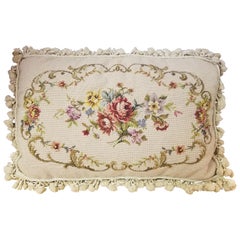 Vintage Needlepoint Pillow