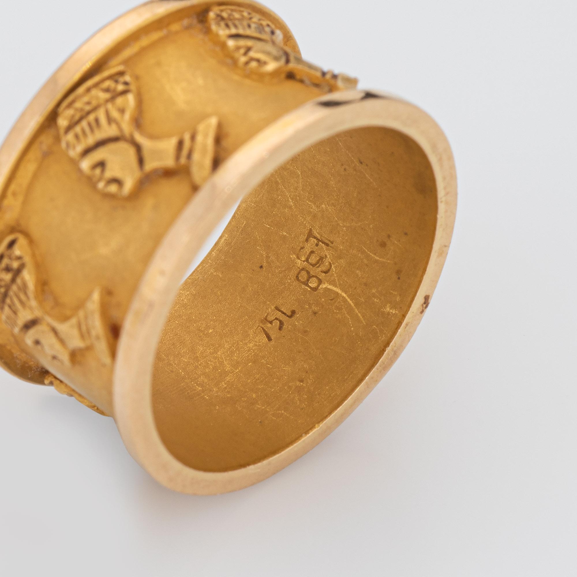 18k gold egyptian ring