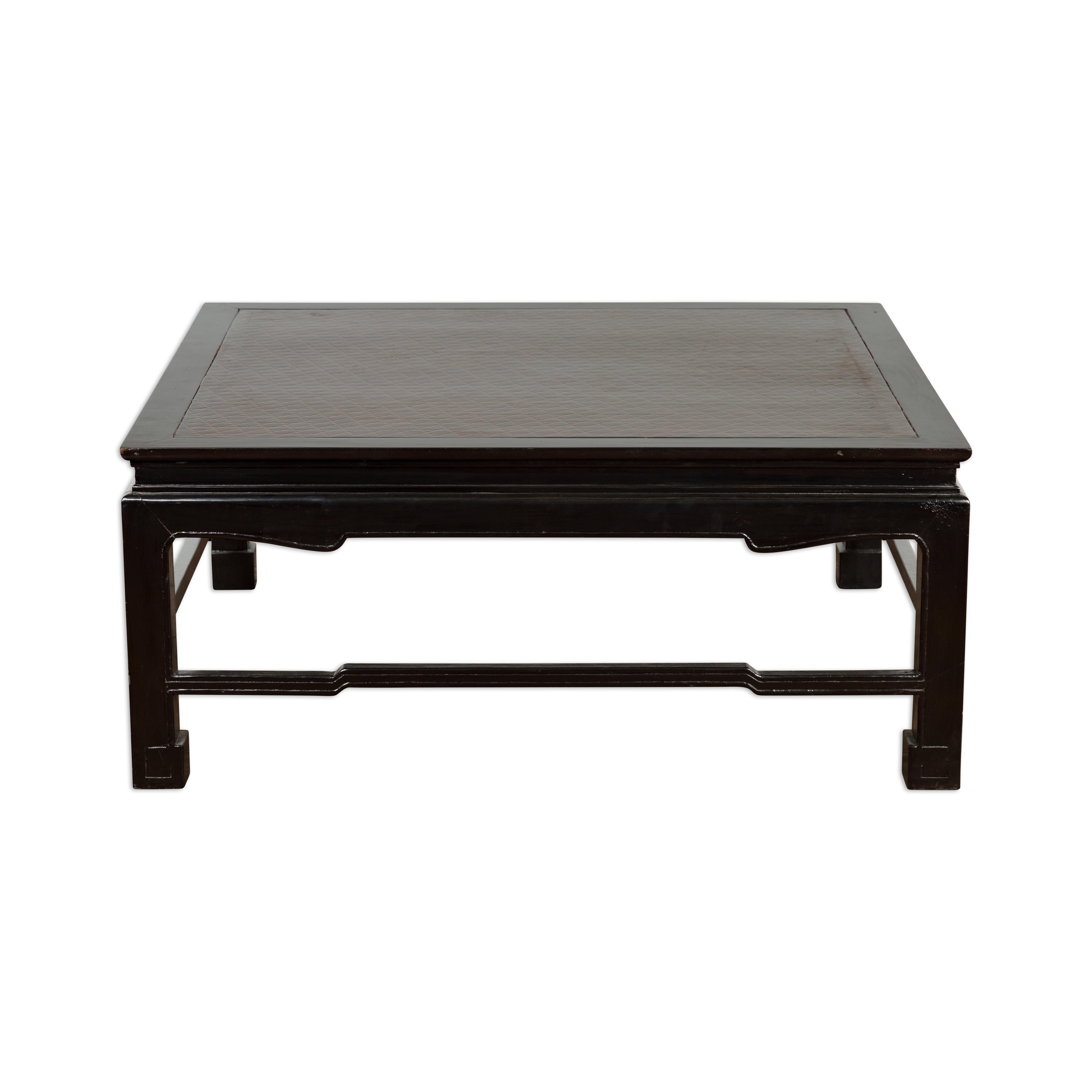 Negora Lacquered Square Vintage Coffee Table For Sale 8