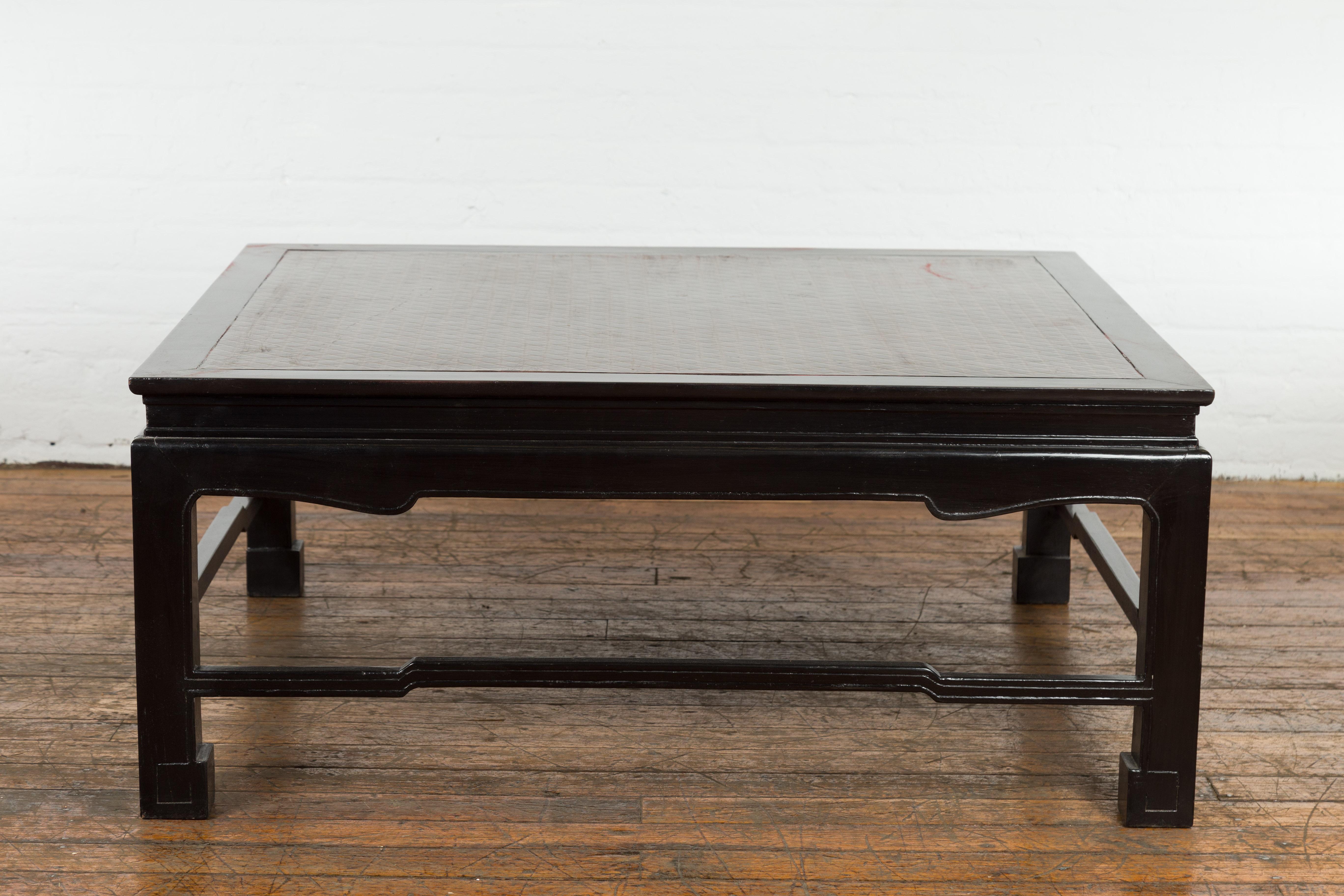 square antique coffee table