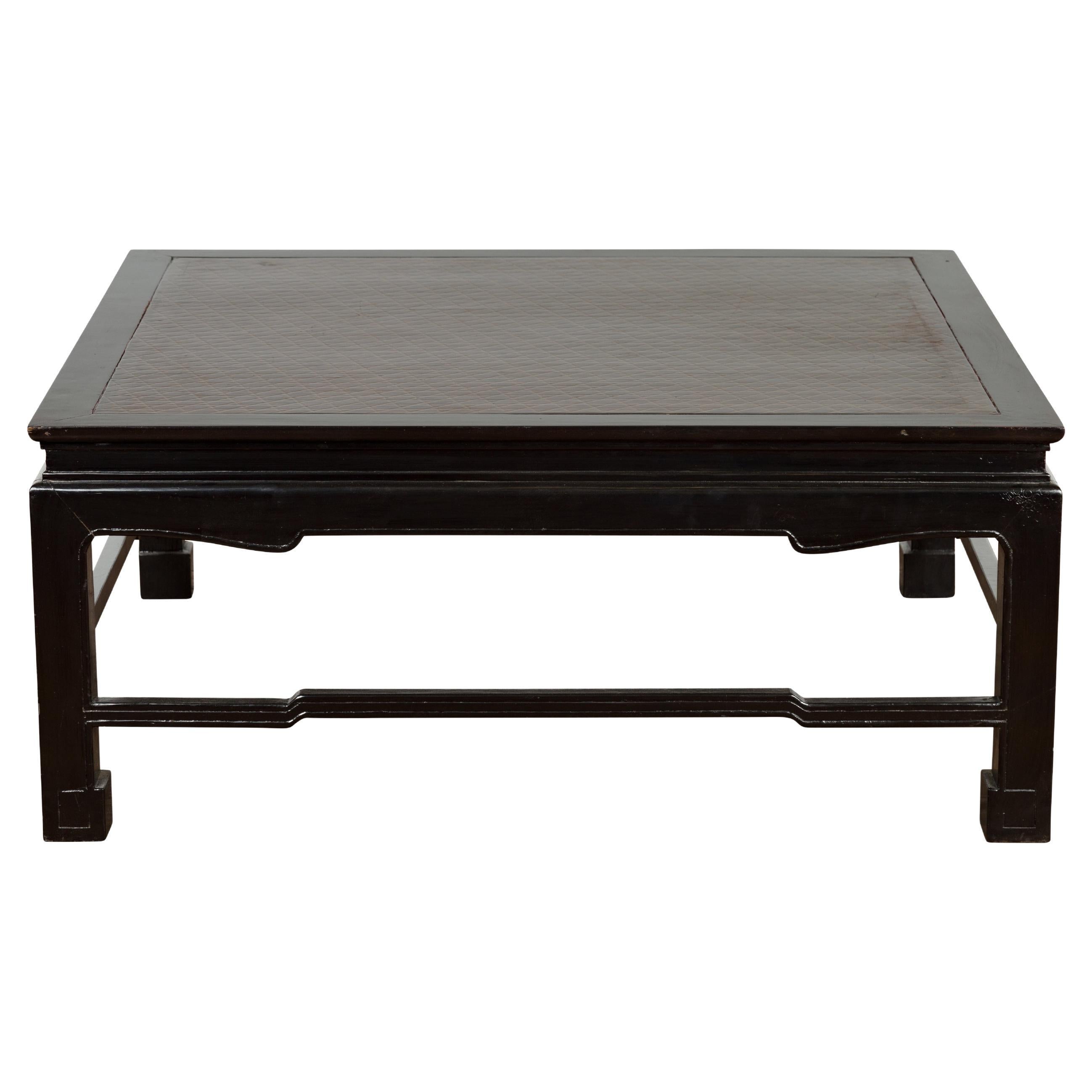 Negora Lacquered Square Vintage Coffee Table For Sale at 1stDibs