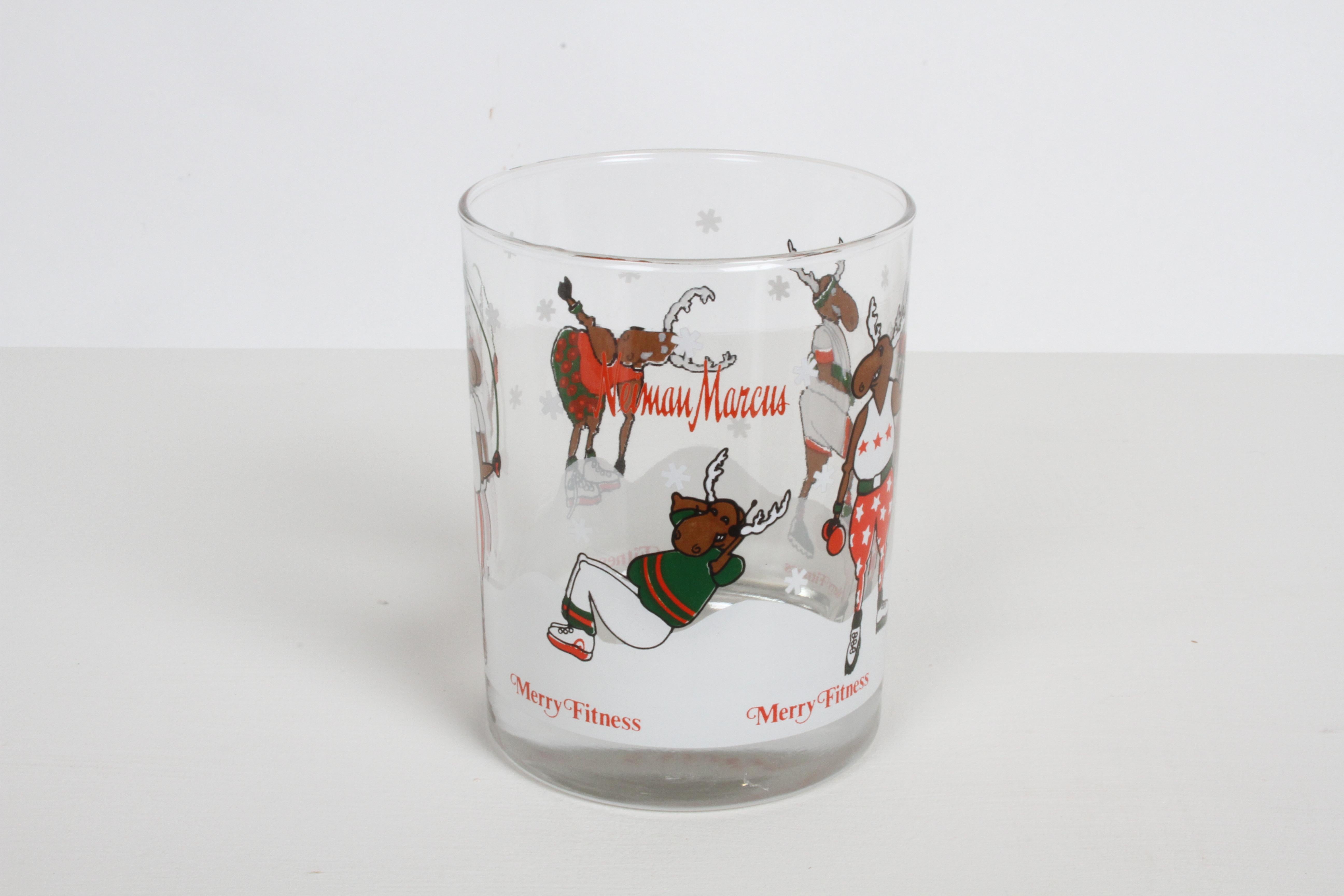 christmas glasses set