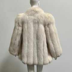 Vintage Neiman Marcus White Arctic Fox Fur Jacket/ Coat