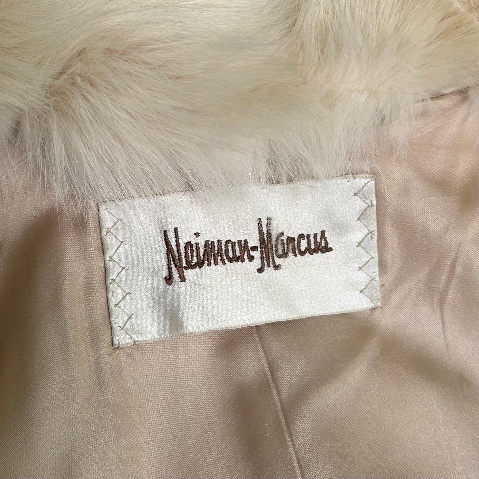 Vintage Neiman Marcus White Arctic Fox Fur Jacket/ Coat 1